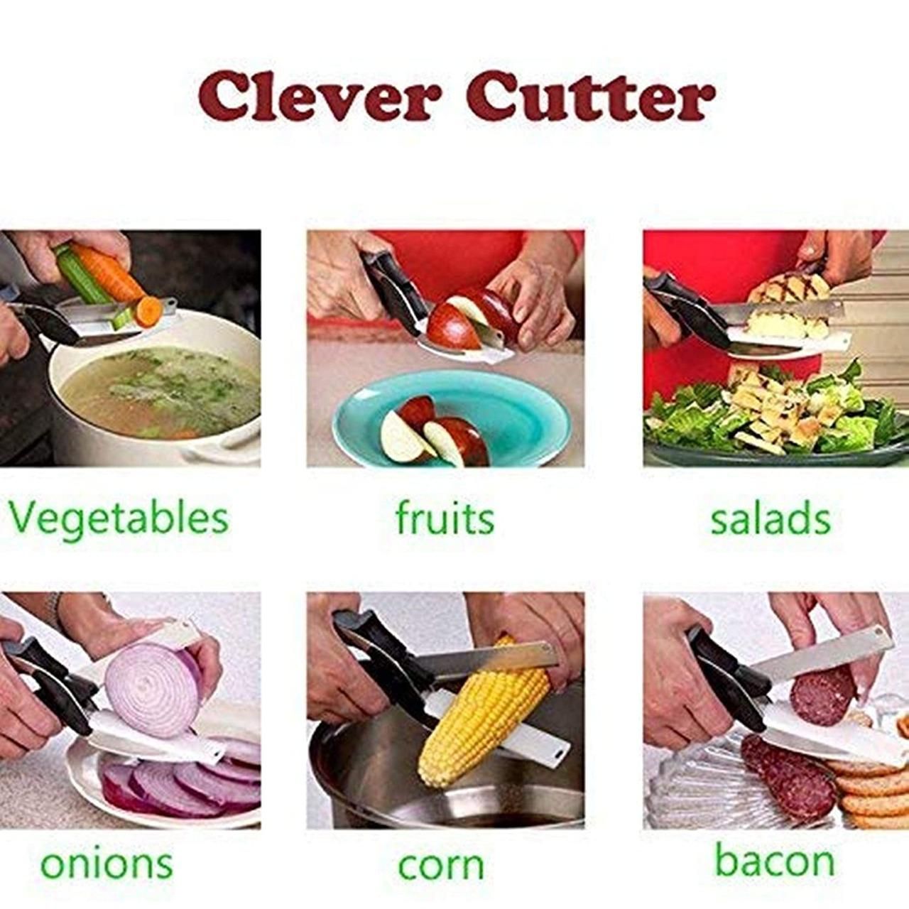 SliceSmart Pro - Your 2-in-1 Clever Cutter & Mini Cutting Board