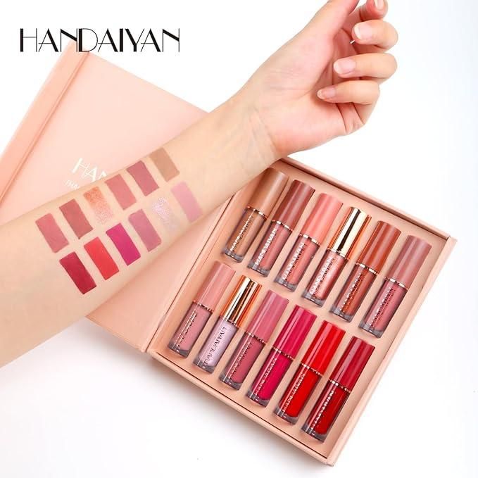 12Pcs Velvet Matte Liquid Lipstick Set